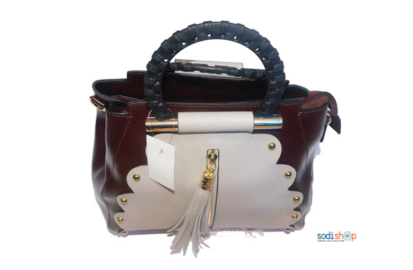 Sac a main couleur chocolat-KS0009 – Image 2
