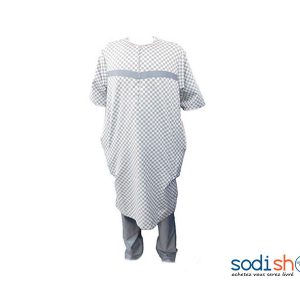 Habit pour homme tissu gris avec motif taille L