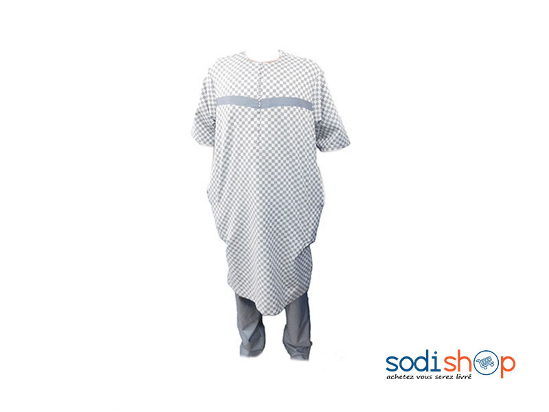 Habit pour homme tissu gris avec motif taille L