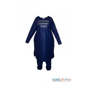 Complet Tissu mode femme Bleu marine Collection Sodifini SODI00