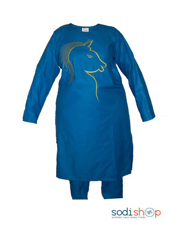 Complet tissu mode femme Bleu Collection Sodifini SODI00