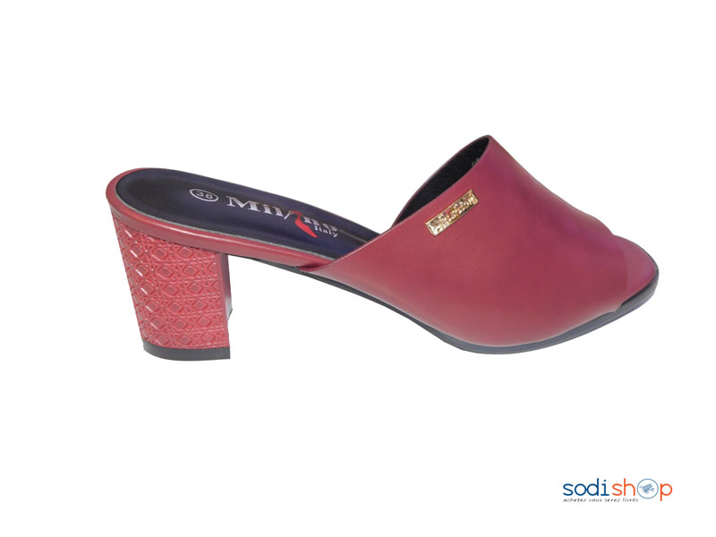 Sandale à Talon Pour Femme Milano Couleur Rouge 33947-14-MI0023 – Image 2