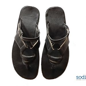 Chaussure pour homme Tapette en cuir noir
