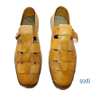 Chaussure pour homme mocassin en cuir jaune
