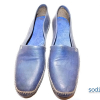 Chaussure pour homme mocassin bleu en cuir