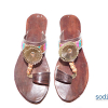 Chaussure pour homme sandale en cuir Chocolat design – Image 2