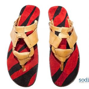 Chaussure pour homme Tapette Jaune rouge