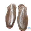 Chaussure pour homme Babouche en cuir Gris – Image 3