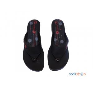 Sandale Pour Femme Noir / Rouge KS0009