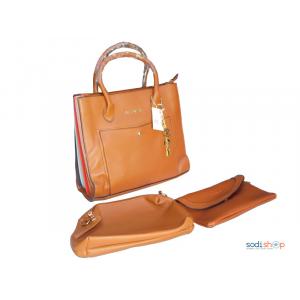 Sac à Main Hermes pour femme trois pièces couleur Marron KS0009