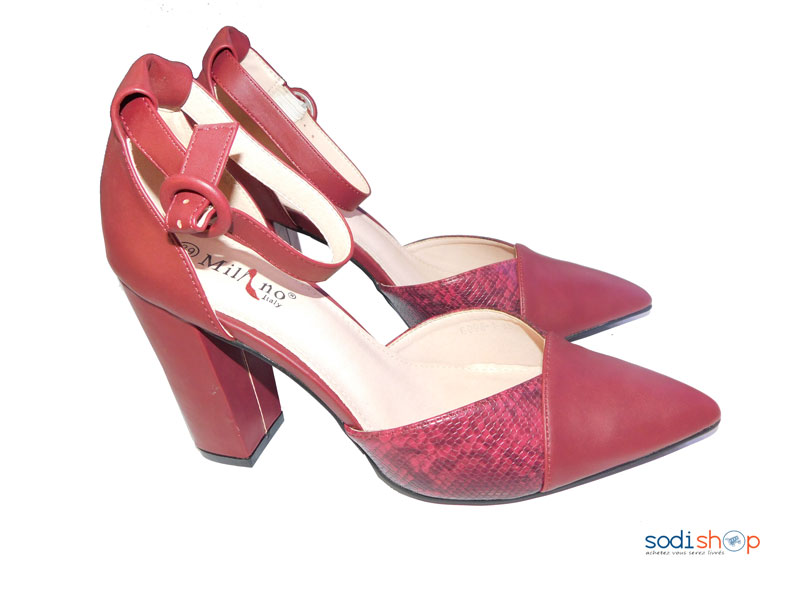 Escarpins Pour Femme Milano Couleur Rouge -E 998-1-MI0023 – Image 2