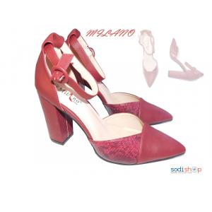 Escarpins Pour Femme Milano Couleur Rouge -E 998-1-MI0023
