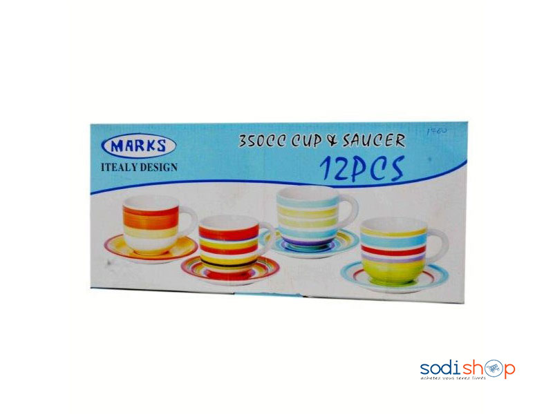 Tasse de café et sauce 350CC 8 PCS EH0020