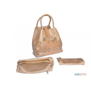 Sac à Main Hermes pour femme trois pièces Marron KS0009