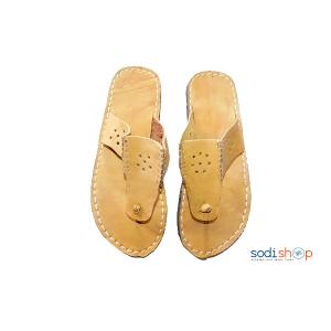 Chaussure pour homme Tapette en cuire Jaune