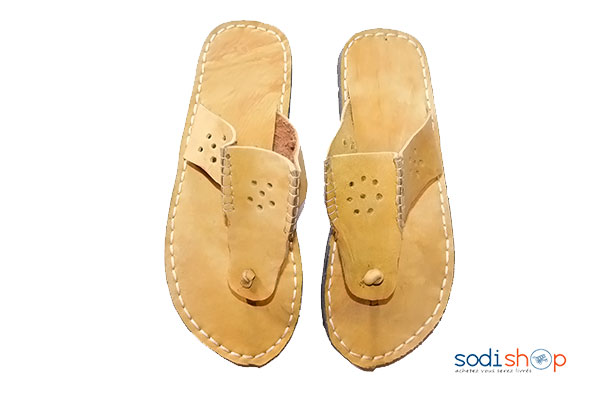 Chaussure pour homme Tapette en cuire Jaune