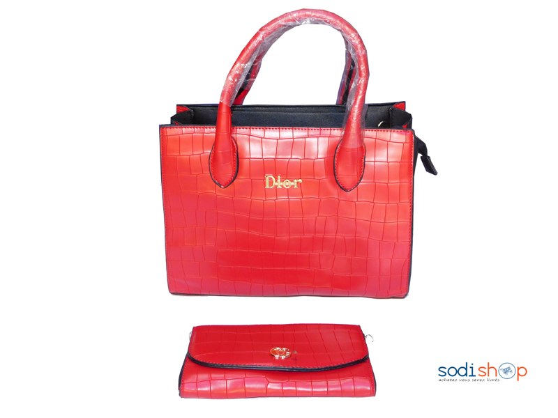 Sac à Main Hermes pour femme trois pièces couleur Rouge KS0009