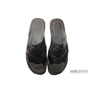 Chaussure pour homme Tapette en cuir noir