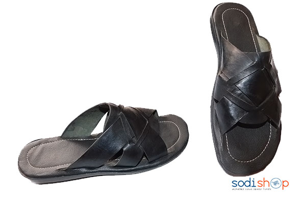 Chaussure pour homme Tapette en cuir noir – Image 2