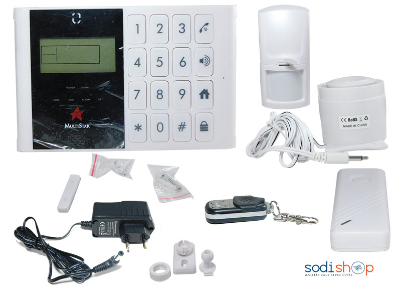 Kit Alarme GSM Intelligent Anti-intrusion Multistar MS 2100