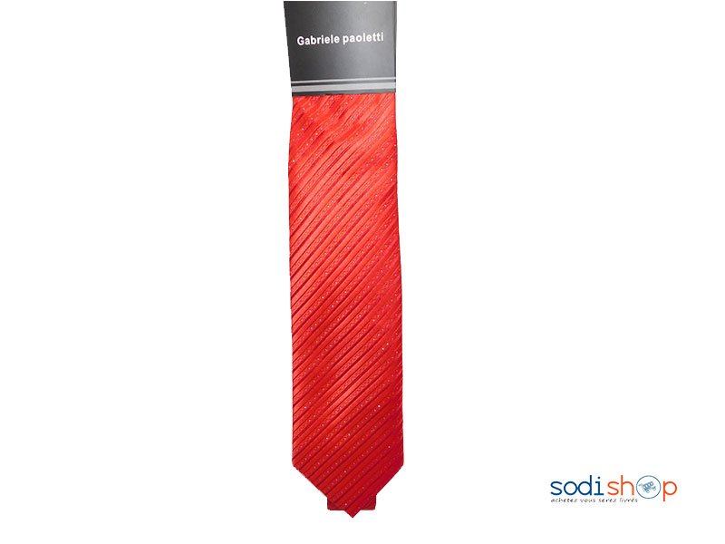 Cravate Couleur Rouge pour Homme