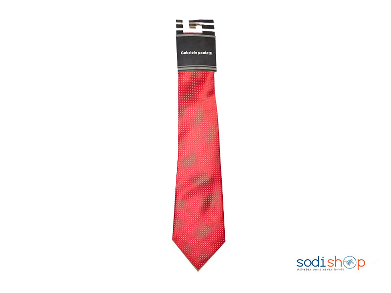 Cravate couleur rouge motif pour Homme