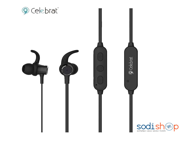 Écouteurs Earphone Bluetooth pour Sport Intra-Auriculaires Anti-Bruit Celebrat A8 – Image 2
