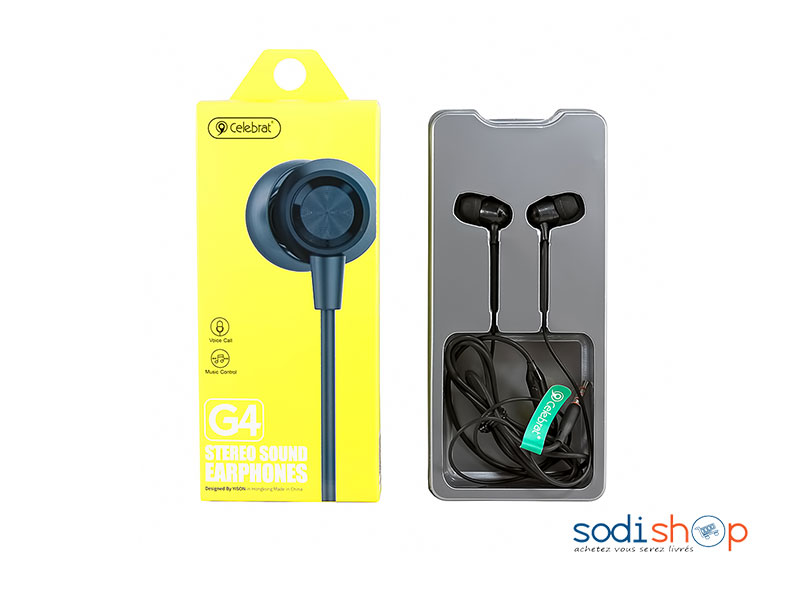 Ecouteur Earphone - haute définition - intra auriculaires - Celebrat G4 Sodi00 – Image 2