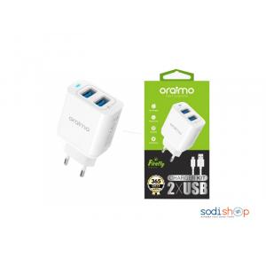 Chargeur Kit 2 x USB OCW-E61D Oraimo KTS00184