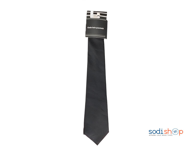 Cravate couleur noir pour Homme