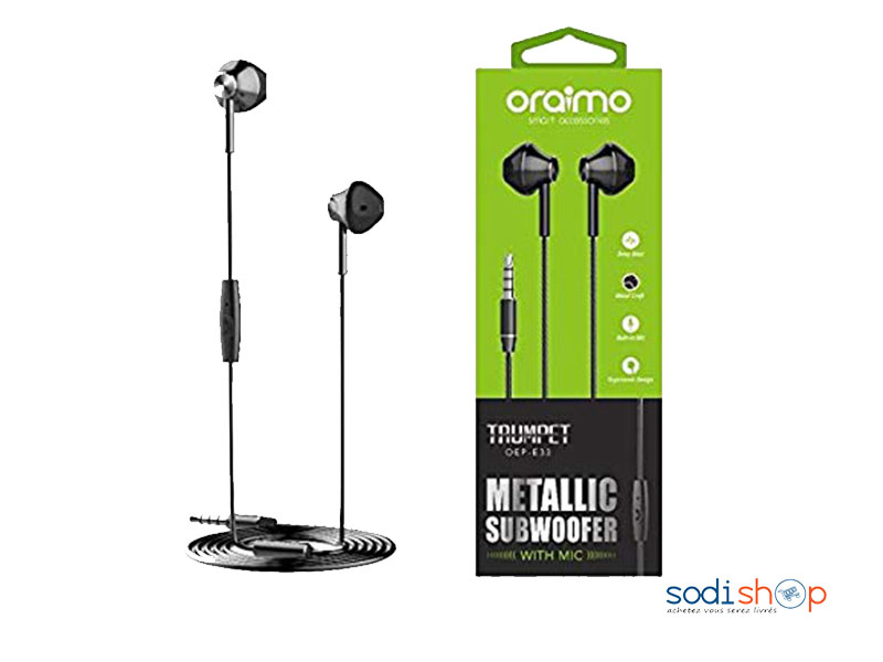 Ecouteur pour smartphone et telephone simple OEP-E33 Oraimo