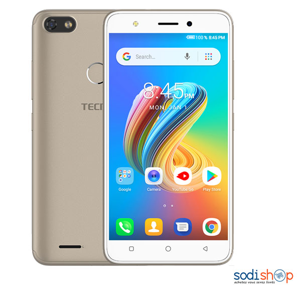 Téléphone Portable Smartphone Tecno F2 LTE 8Go écran 5.7pouces Android 8.1 DJ0017