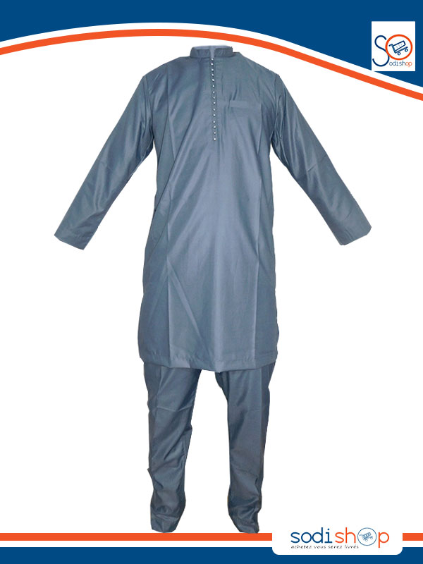 Sodifini - Ensemble pour Homme - Manches longues couleur grise - Sodi0022