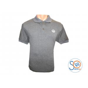 Polo class homme pres du corps en coton gris BO0019