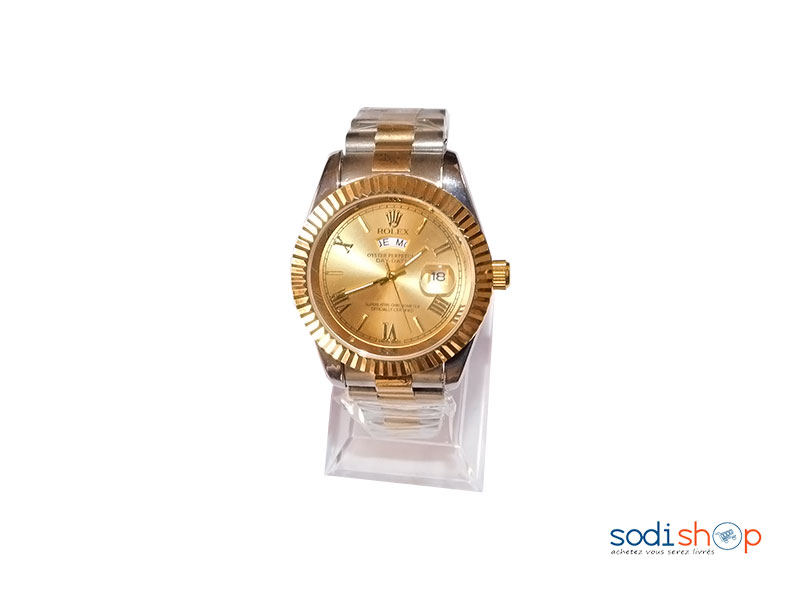 Montre pour Homme Argentée et Dorée