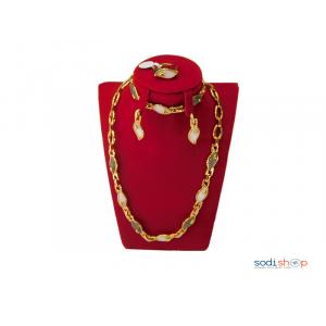 Ensemble de Bijoux en pierre doré- plaqué or