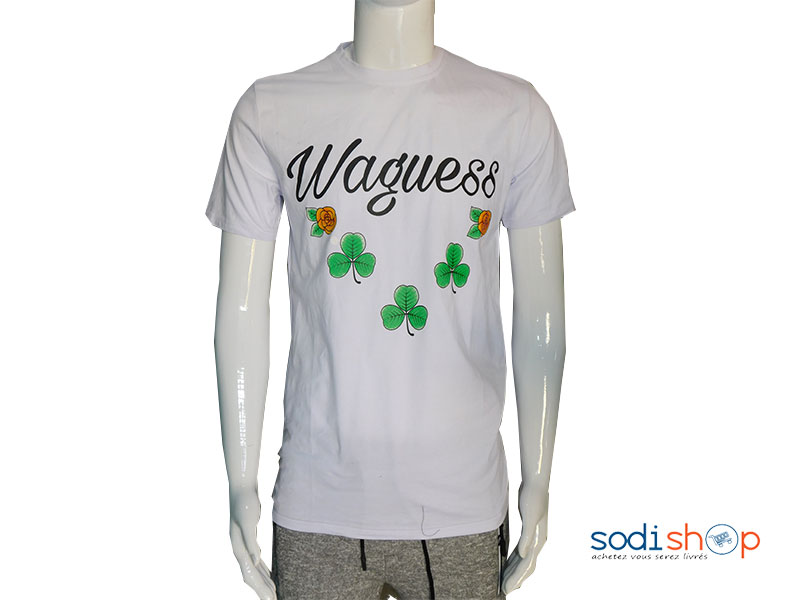 Habit pour homme T-Shirt Waguess Blanc WA0021