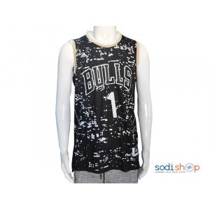 Maillot Michael Jordan #1 Chicago Bulls Short NOIR WA0021