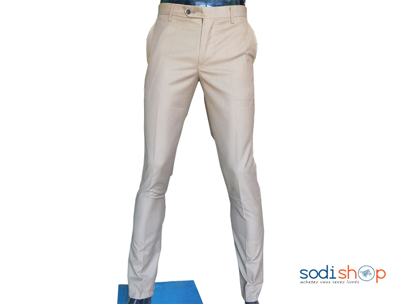 Habit pour Homme Pantalon Tissu Beige WA0021