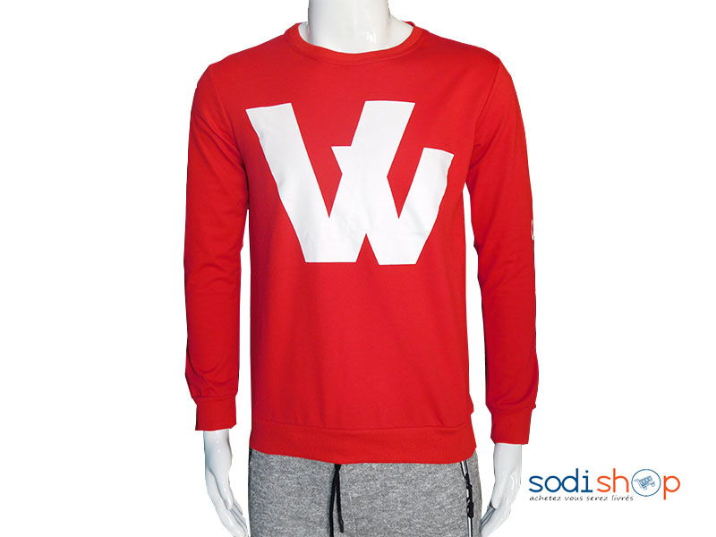 Habit pour homme pull sans chapeau rouge bordeau WA0021