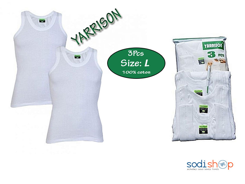 Débardeur en coton 3 pièces YARRISON Homme - Taille L