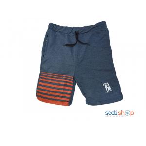 Short Culotte en coton - Bleu gris foncé - Relax - AB0021