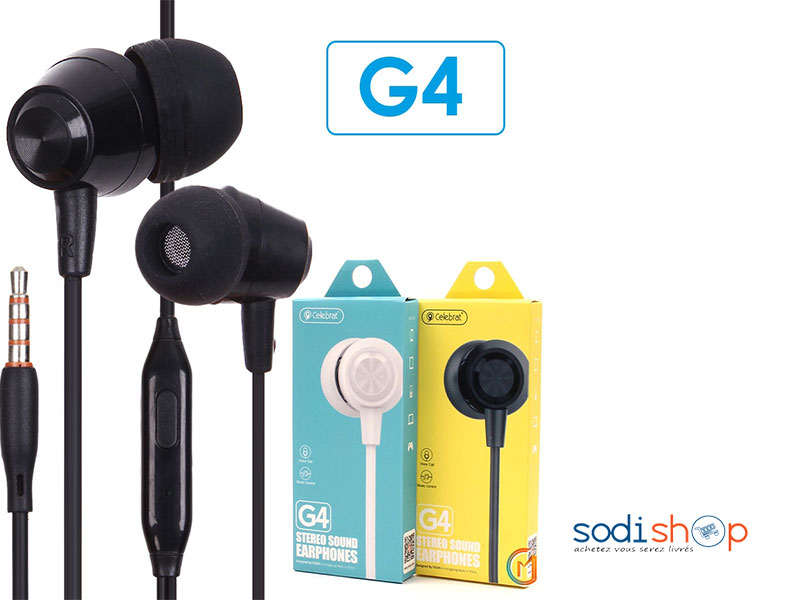 Ecouteur Earphone - haute définition - intra auriculaires - Celebrat G4 Sodi00
