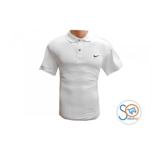 Polo class Nike en coton manches courtes blanc - BO0019