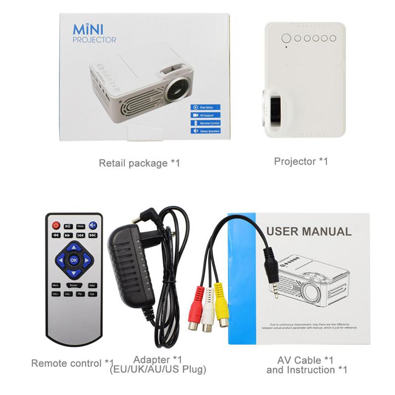 Mini Projecteur Portable Multimédia 1080p pour Photo Musique Film LED RD-814 – Image 3