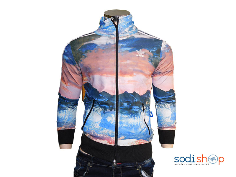 Habit pour homme jacket Adidas Bleu-rose WA0021