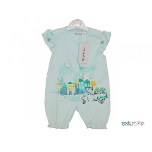 Habits Pour Bébé Combinaison Une Pièce Couleur Verte Fleurie SY0027