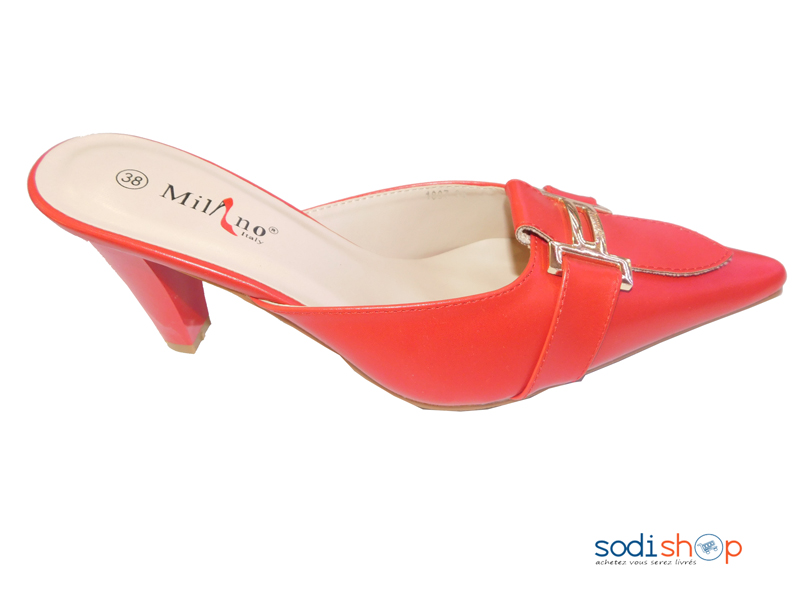 Escarpins à Talon Couleur Rouge Pour femme Milano 1807- MI0023