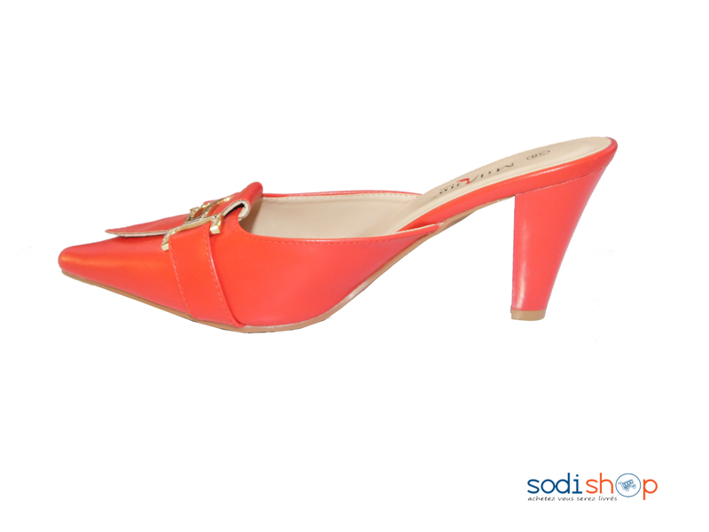 Escarpins à Talon Couleur Rouge Pour femme Milano 1807- MI0023 – Image 3