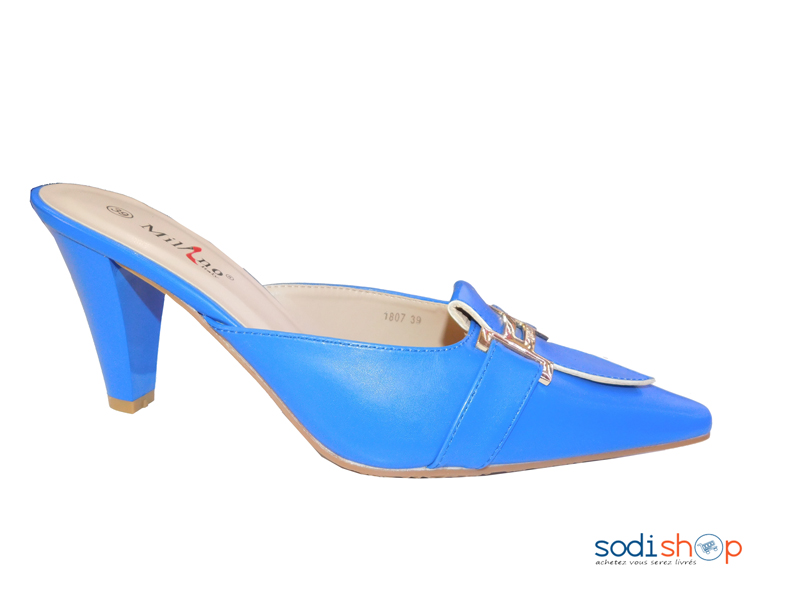 Escarpins à Talon Couleur Bleue Pour femme Milano 1807- MI0023 – Image 2